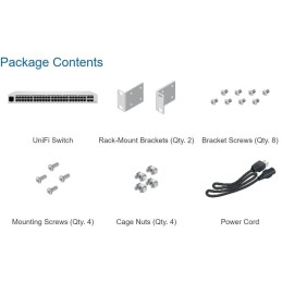 Ubiquiti UniFi Switch 48 PoE - 48x GbE, 4x SFP, 32x PoE+ (PoE budget 195W)