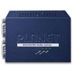 Planet MODBUS brána RS-232/422/485 na IP, 2x COM, 100Base-TX, RTU/ACSII, -10až+60°C, 5VDC