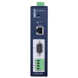 Planet MODBUS průmyslová brána RS-232/422/485 na IP, 1x COM, 100Base-TX, RTU/ACSII, -40až+75°C, 9-48VDC, IP30