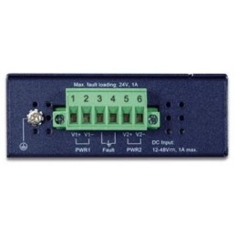 Planet MODBUS průmyslová brána RS-232/422/485 na IP, 2x COM, 100Base-TX, RTU/ACSII, -40až+75°C, 12-48VDC, IP30
