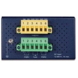 Planet MODBUS průmyslová brána RS-232/422/485 na IP, 4x COM, 100Base-TX, RTU/ACSII, -40až+75°C, 12-48VDC, IP40