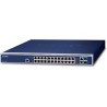 Planet GS-6322-24P4X L3-Switch, 24x1Gb, 2x10Gb, 2x10Gb SFP+, 16x PoE 802.3bt 2280W, 2x Stromeingang