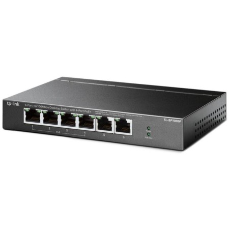 TP-Link TL-SF1006P/ 6-portový PoE switch / 4x PoE+