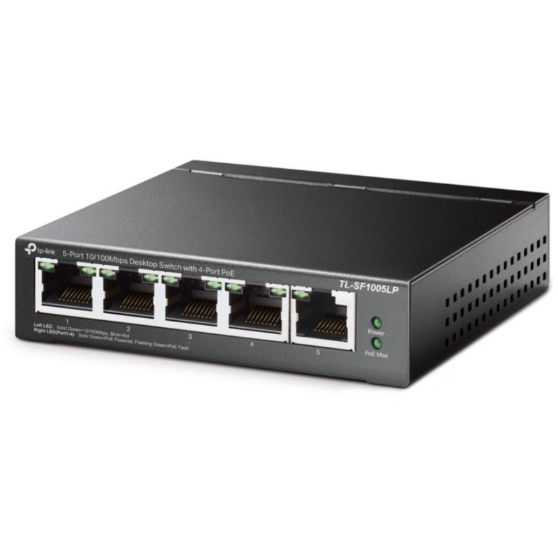 TP-Link TL-SF1005LP / 5-portový PoE switch / 4x PoE