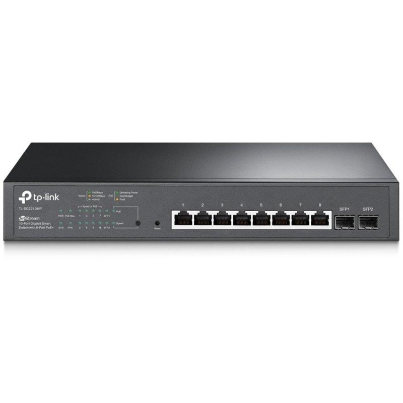 TP-Link TL-SG2210MP JetStream™ 10-Port Gigabit Smart Switch with 8-Port PoE+