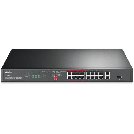 TP-Link TL-SG1218P 16-Port 10/100Mbps + 2-Port Gigabit Rackmount Switch with 16-Port PoE+