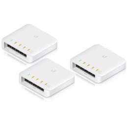 Ubiquiti UniFi Switch Flex - 5x GbE, 1x PoE++ In, 4x PoE Out, venkovní - sada 3ks