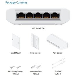 Ubiquiti UniFi Switch Flex - 5x GbE, 1x PoE++ In, 4x PoE Out, venkovní - sada 3ks