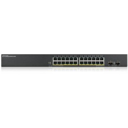 ZyXEL GS1900-24HP v2, 24-port GbE L2 PoE Smart Switch, rackmount, 170 Watt