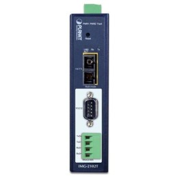 Planet MODBUS průmyslová brána RS-232/422/485 na IP, 1x COM, 100Base-FX SC MM 2km, RTU/ACSII, -40až+75°C, 9-48VDC,IP30