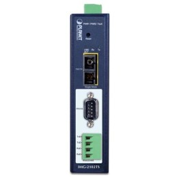 Planet MODBUS průmyslová brána RS-232/422/485 na IP, 1x COM, 100Base-FX SC SM 30km, RTU/ACSII, -40až+75°C, 9-48VDC,IP30