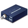 Planet LRP-101CH, COAX PoE extender, master, 10/100Base-TX, PoE 802.3at-30W, EFT+ESD, range 1km, -20 to 70°C