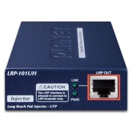 Planet LRP-101UH, UTP PoE extender, master, 10/100Base-TX, PoE 802.3at-30W, EFT+ESD, dosah 500m, -20 až 70°C