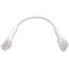 Ubiquiti UniFi Ethernet Patch Kábel - dĺžka 0.1m, Cat6, biely