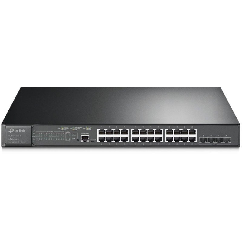 TP-Link TL-SG3428XMP - JetStream 24-Port PoE+ Gigabit L2+ Managed Switch/ 4x 10 Gigabit SFP+ Sloty