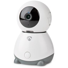 NEDIS IP kamera/ Wi-Fi/ vnitřní/ 1080p/ Micro SD/ Cloud/ snímač pohybu/ náklon/ noční vidění/ Android/ iOS/ šedo-bílá