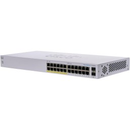 Cisco CBS110-24PP-EU 24-port GE Unmanaged Switch, 12x PoE, 2x 1G SFP Shared