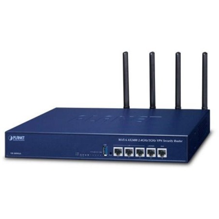 Planet VR-300W6A Enterprise router/firewall VPN/VLAN/QoS/HA/AP kontroler, 2xWAN(SD-WAN), 3xLAN, WiFi 802.11ax