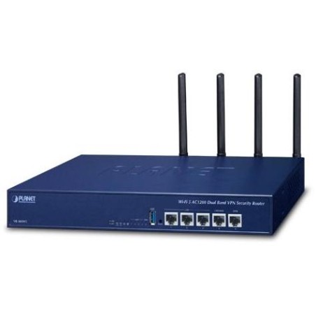 Planet VR-300W5 Enterprise router/firewall VPN/VLAN/QoS/HA/AP kontroler, 2xWAN(SD-WAN), 3xLAN, WiFi 802.11ac