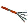 Przewód DATACOM S/FTP CAT7 LSOH Eca 500m zwój, pomarańczowa osłona