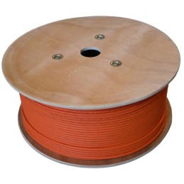 DATACOM S/FTP drát CAT7  LSOH Eca 500m cívka, plášť oranžový