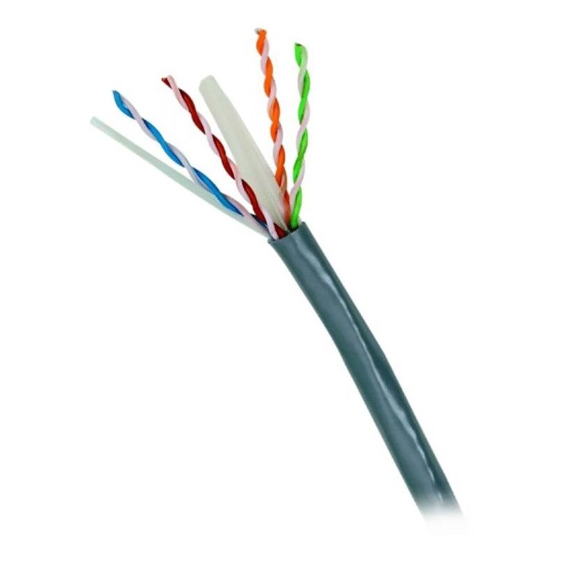 DATACOM UTP drát CAT6  PVC,Eca 100m šedý