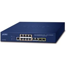 Planet GS-4210-8P2C L2 switch, 10x1Gb, 2x1Gb SFP, 8x PoE 802.3at 120W, QoS