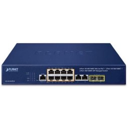 Planet GS-4210-8P2C L2 switch, 10x1Gb, 2x1Gb SFP, 8x PoE 802.3at 120W, QoS