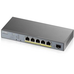 ZyXEL GS1350-6HP, 6 Port managed CCTV PoE switch, long range, 60W, 802.3BT (1 year NCC Pro pack license bundled)