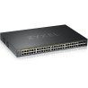 ZyXEL GS2220-50HP, EU-Region, 48-Port GbE L2 PoE-Switch mit GbE-Uplink (1 Jahr NCC Pro Pack-Lizenz im Lieferumfang enthalten)
