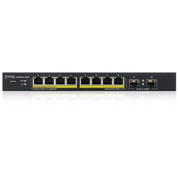 Zyxel GS1900-10HP v2 10-port Desktop Gigabit Web Smart switch: 8x Gigabit metal + 2x SFP, IPv6, 802.3az (Green), PoE
