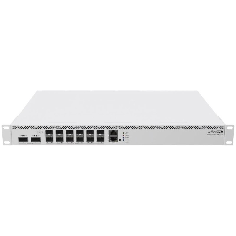Mikrotik CloudCoreRouter CCR2216-1G-12XS-2XQ, 16x 2000MHz CPU, 16 GB RAM, 1x GbE, 12x SFP28, 2x QSFP28,  2x PSU, L6