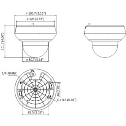 HiLook Powered by HIKVISION/ PTZ-N2404I-DE3(F)/ 4Mpix/ objektiv 4x/ H.265+/ IP66+IK10/ IR 20m