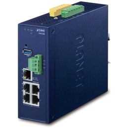 Planet IVR-300 Enterprise router/FW VPN/VLAN/QoS/HA/AP kontroler, 2xWAN(SD-WAN), 3xLAN, IP30, -40/75st, 9-54VDC