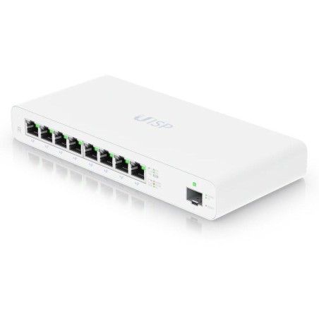 Ubiquiti UISP Router - 8x GbE, 1x SFP, fanless, 8x PoE Out 27V (PoE budget 110W)