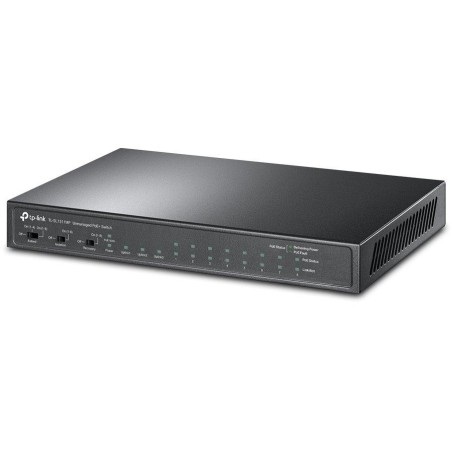 TP-Link TL-SL1311MP - stolní switch s 8 porty 10/100 Mbit/s, 3 gigabit porty a 8 porty PoE+