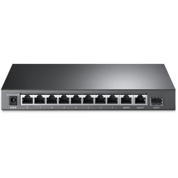 TP-Link TL-SL1311MP - stolní switch s 8 porty 10/100 Mbit/s, 3 gigabit porty a 8 porty PoE+