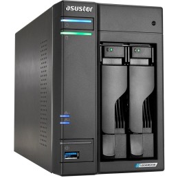 Asustor NAS AS6702T / 2x 2,5"/3,5" SATA III/ Celeron N5105 2.0 GHz/ 4GB/ 2x 2.5GbE/ 4x M.2/ 2x USB 3.2/ HDMI+IR