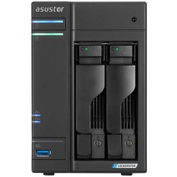 Asustor NAS AS6702T / 2x 2,5"/3,5" SATA III/ Celeron N5105 2.0 GHz/ 4GB/ 2x 2.5GbE/ 4x M.2/ 2x USB 3.2/ HDMI+IR