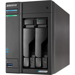 Asustor NAS AS6702T / 2x 2,5"/3,5" SATA III/ Celeron N5105 2.0 GHz/ 4GB/ 2x 2.5GbE/ 4x M.2/ 2x USB 3.2/ HDMI+IR