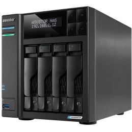 Asustor NAS AS6704T / 4x 2,5"/3,5" SATA III/ Celeron N5105 2.0 GHz/ 4GB/ 2x 2.5GbE/ 4x M.2/ PCIe / 2x USB 3.2/ HDMI+IR