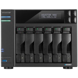 Asustor NAS AS6706T / 6x 2,5"/3,5" SATA III/ Celeron N5105 2.0 GHz/ 8GB/ 2x 2.5GbE/ 4x M.2/ PCIe / 2x USB 3.2/ HDMI+IR
