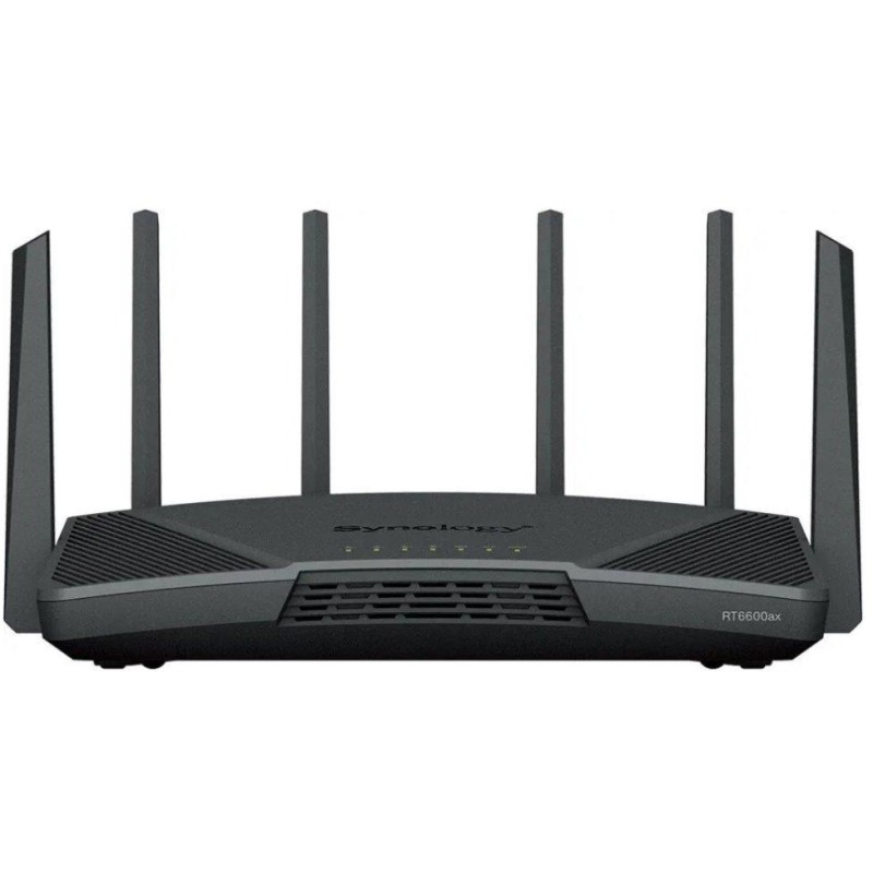 Synology RT6600ax Router 2,4GHz/ 5GHz 802.11a/b/g/n/ac/ax / 1x USB 3.2GEN1/ 1x 2,5GbE WAN/ LAN, 1x1GbE WAN, 3x1GbE LAN
