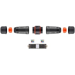 XtendLan spojka, CAT5e/6/6A, STP, voděodolná, instalace kabeláže bez narážení kabelů