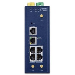 Planet LCG-300W IoT LoRaWAN průmyslová brána, 5x LAN 1Gb, WiFi 2,4+5GHz 802.11ax, DIN, IP30, -40/+75C, 9-54VDC
