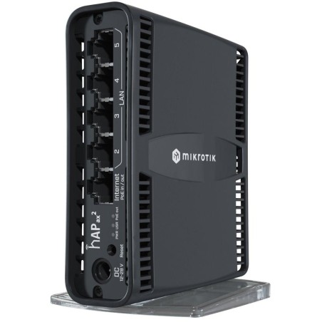 MikroTik hAP ax2, 5x GbE, 2.4+5Ghz, 802.11b/g/n/ac/ax Wi-Fi 6, PoE in/out, ROS 7, L4,  PSU, indoor