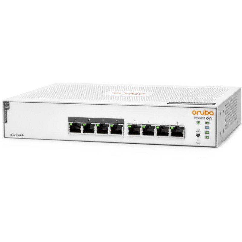 HPE Aruba Instant On 1830 8G 65W Switch (4x RJ45 10/100/1000 + 4x RJ45 10/100/1000 Class4 PoE)