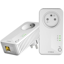 STRONG sada 2 adaptérů Powerline 600 DUO FR/ 600 Mbit/s/ 1x LAN/ bílý