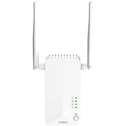 STRONG sada 2 adaptérů Powerline WF 600 DUO FR/ Powerline 600 Mbit/s/ Wi-Fi 300 Mbit/s/ 2x LAN/ bílý