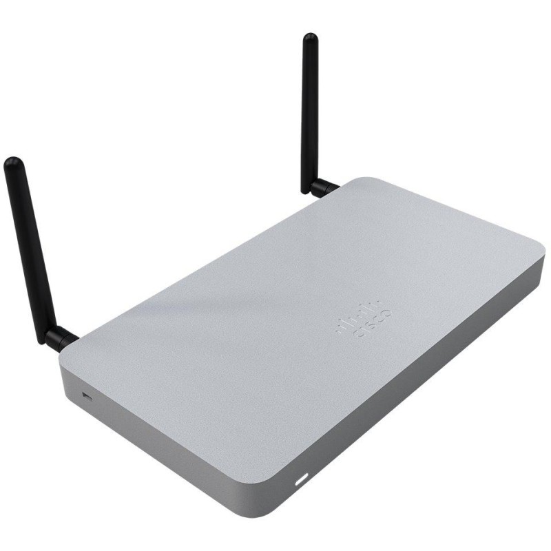 Cisco Meraki MX67W Firewall Cloud Managed, 1x GbE WAN, 4x GbE LAN, Wave 2 Wi-Fi